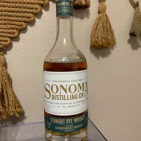 Sonoma distilling co cherrywood smoked straight rye