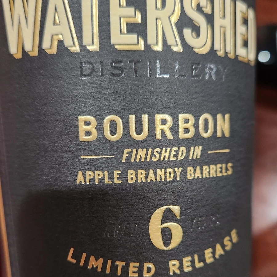 Watershed Barrel Strength Bourbon Finished in Apple Brandy Barrels