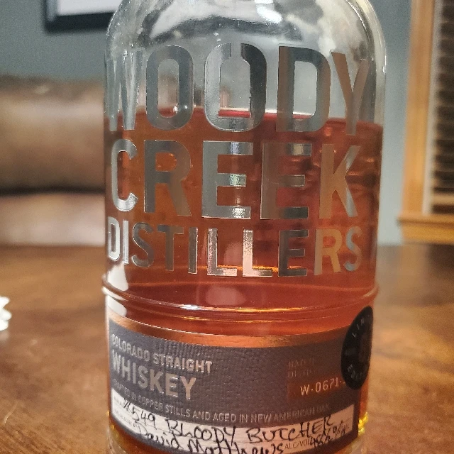 Woody Creek Distillers Colorado Straight Whiskey (Hand Selected by Dave Matthews The Bloody Butcher)