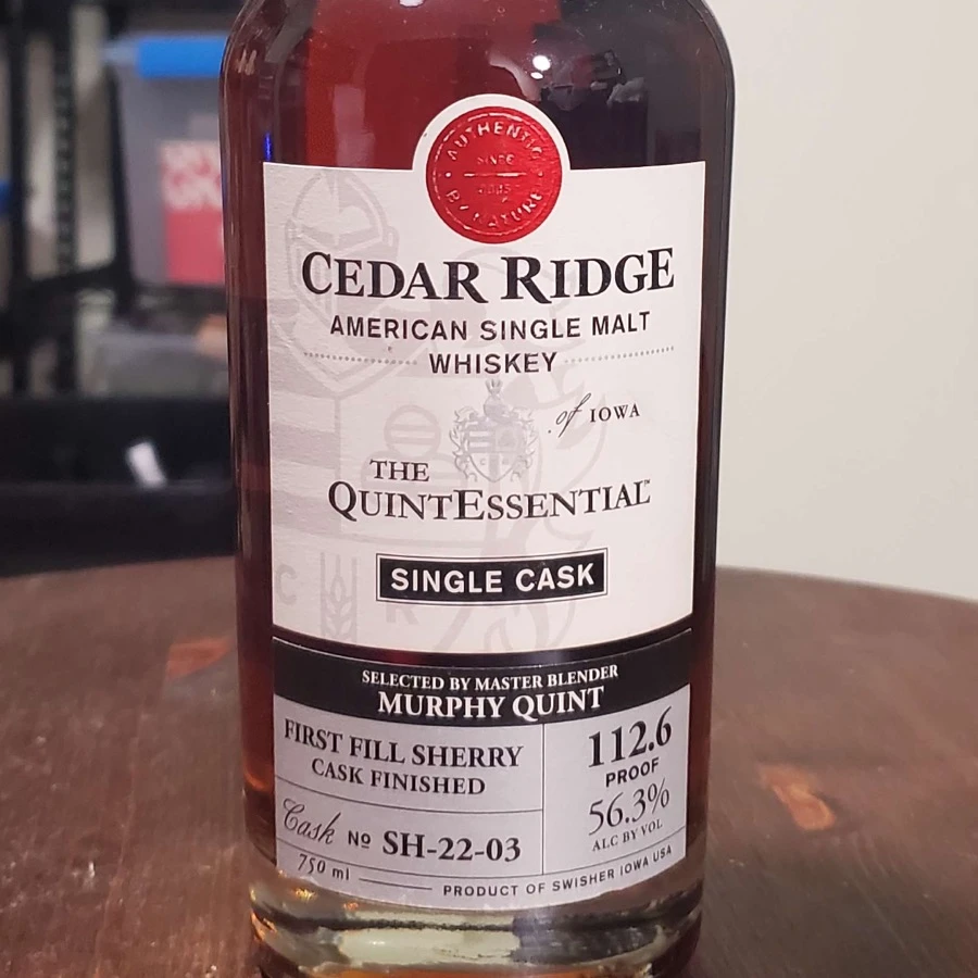 Cedar Ridge The QuintEssential Single Cask (SH-22-03)
