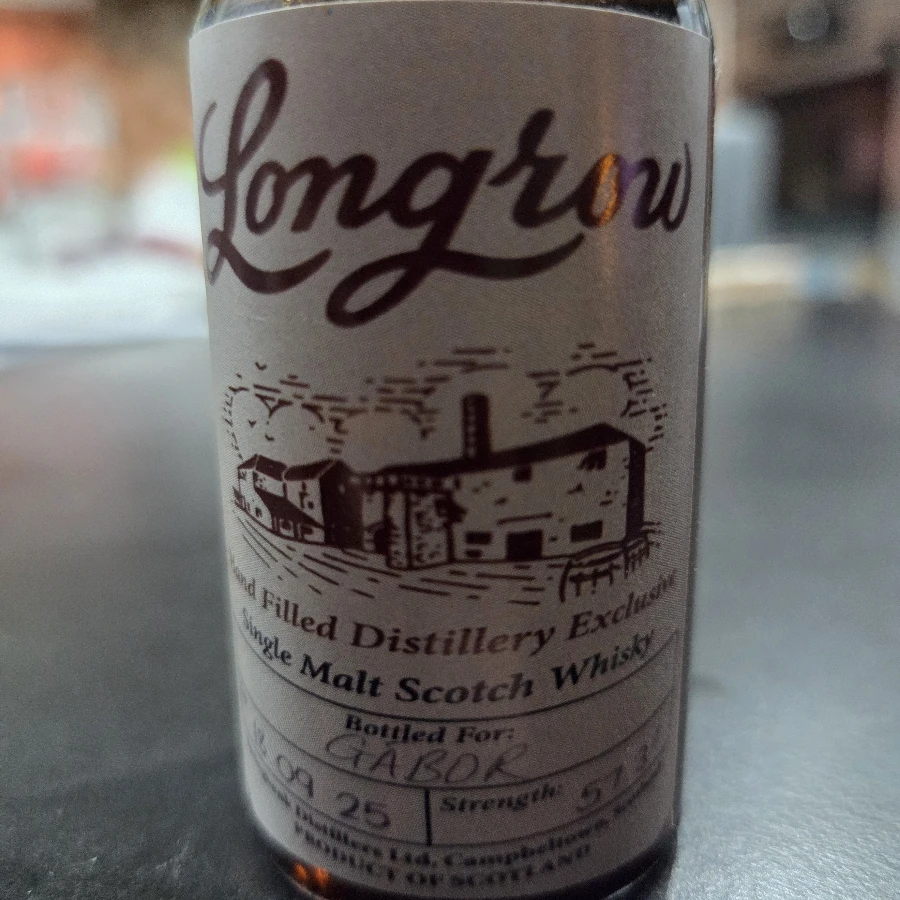 longrow Hand Filled Distillery Exclusive bottled for Gabor