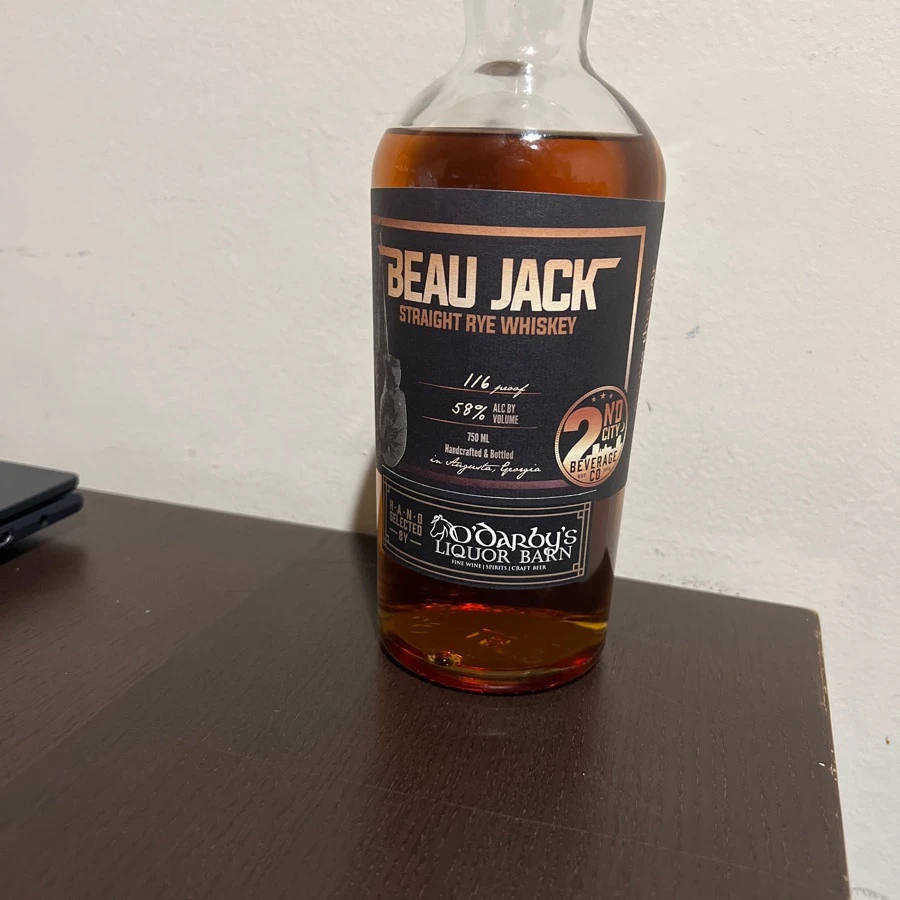 Beau Jack Straight Rye Whiskey (O'Darby's Liquor Barn Select)