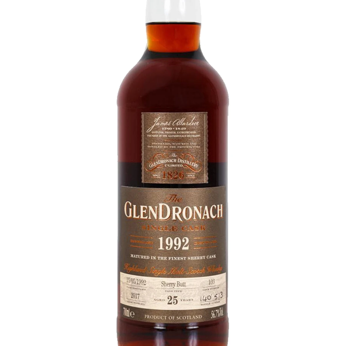 Glendronach 1992 25 Year Single Cask