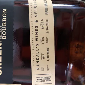 Knob Creek Single Barrel Select Bourbon W-X F-06 R-039 (Randall's Wine & Spirits)
