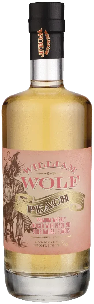 WILLIAM WOLF PEACH WHISKEY
