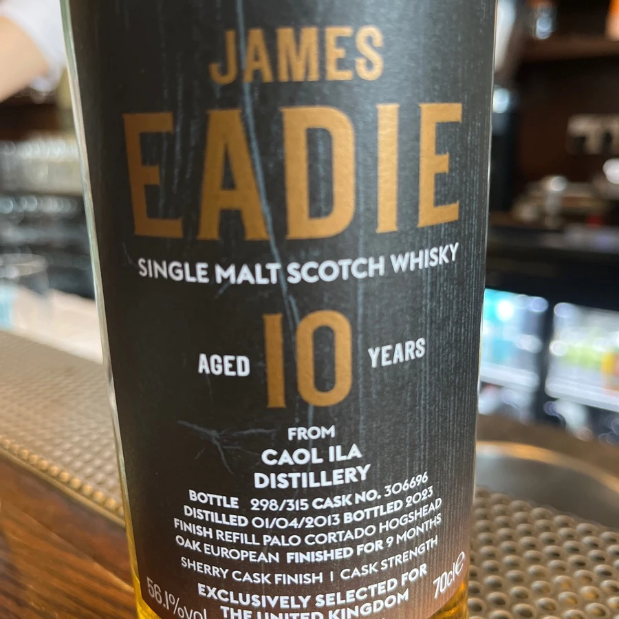 James Eadie from Caol Isla 10 years