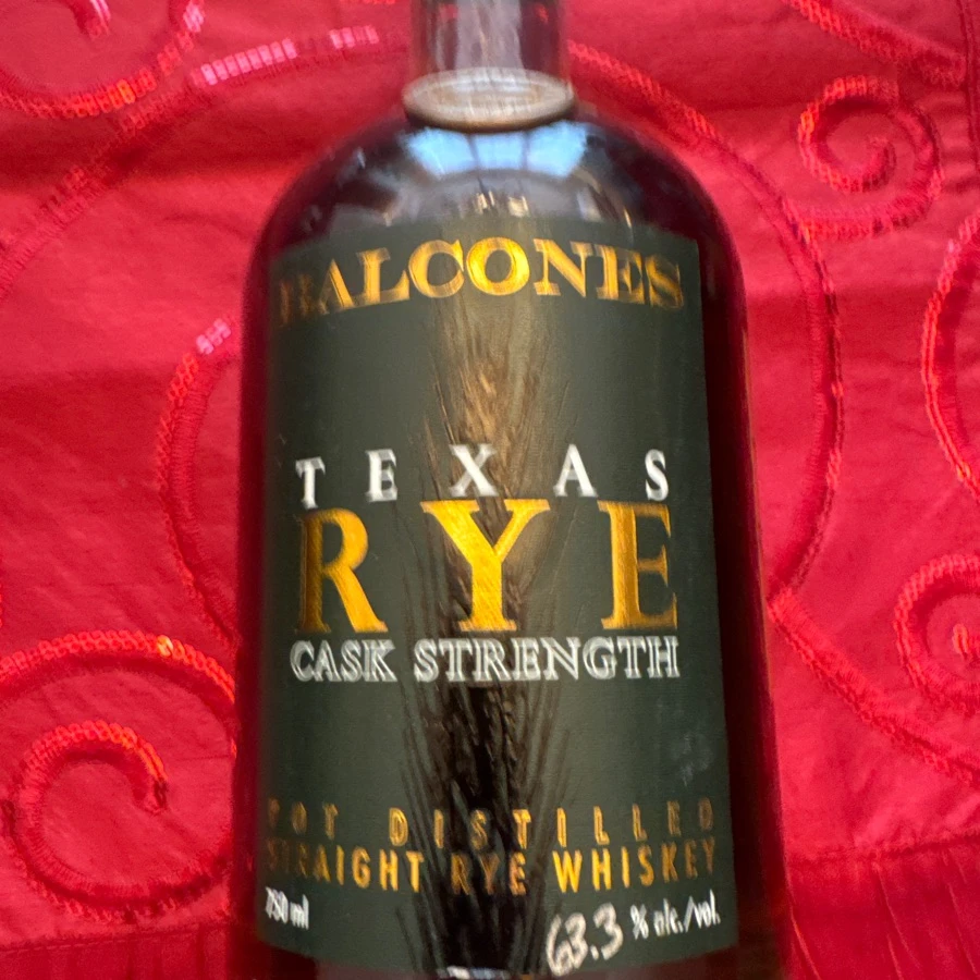 Balcones Texas Rye  ash Strength RCS19-1 - 1/29/19