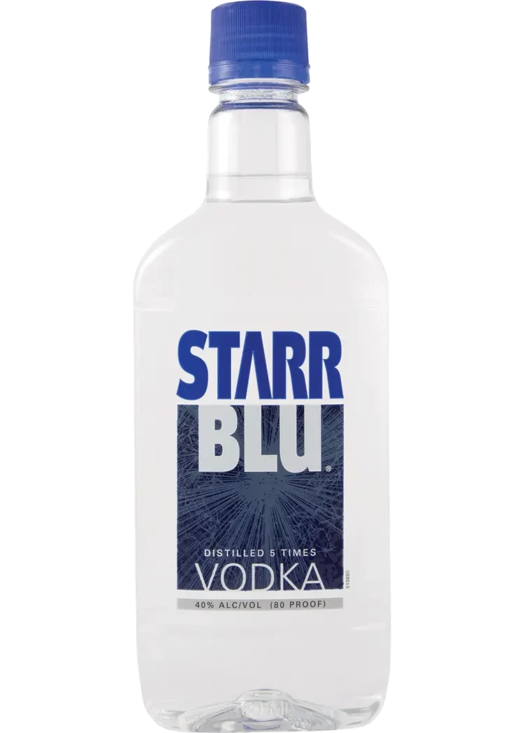 Starr Blu Vodka Plastic