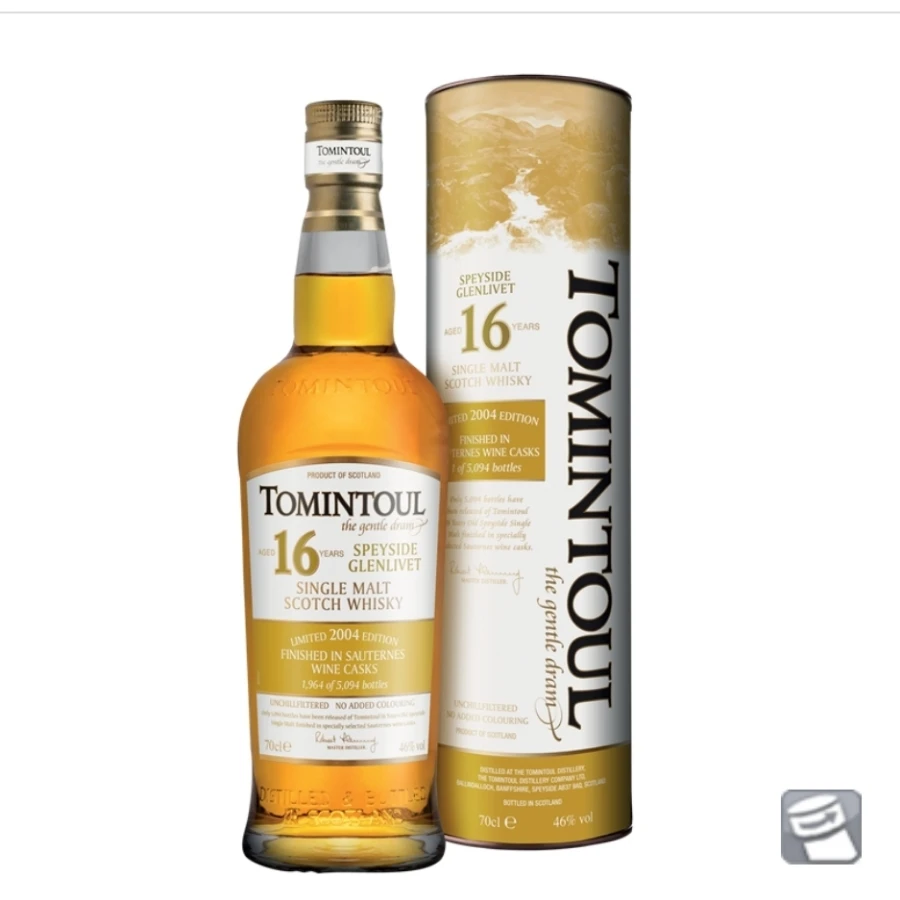 TOMINTOUL 16 YEARS 2004 SAUTERNES CASK FINISH