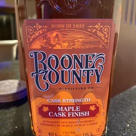 Boone County Cask Strength Bourbon Maple Cask Finish
