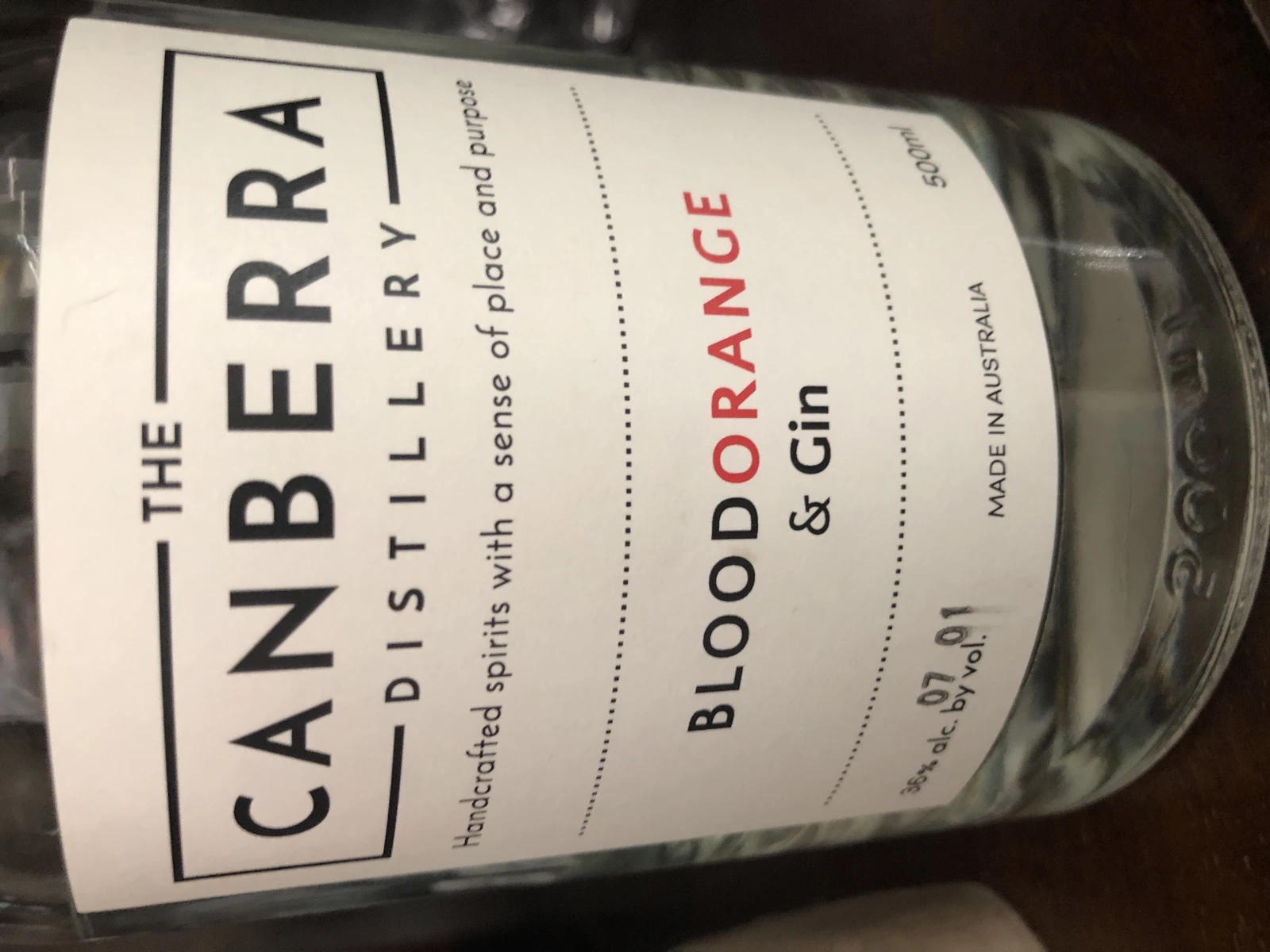 The Canberra Distillery Blood Orange and Gin