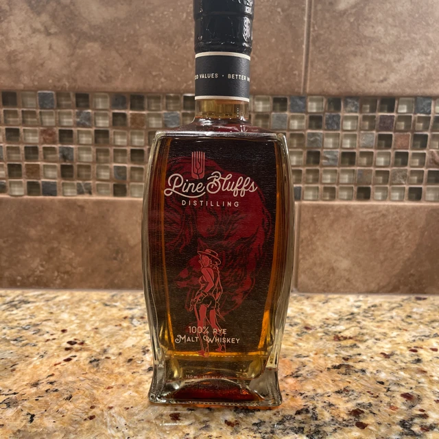 Pine Bluffs Distilling 100% Rye Malt Whiskey