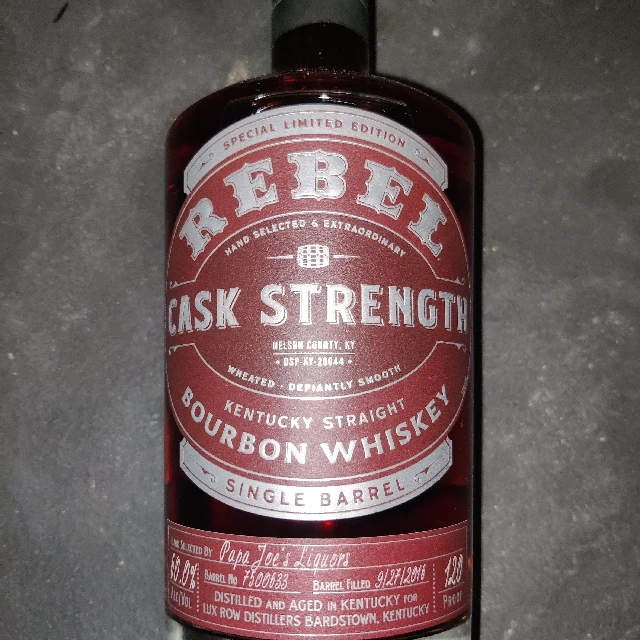 Rebel Single Barrel Cask Strength (Papa Joe's Liquor Barrel #7500633)