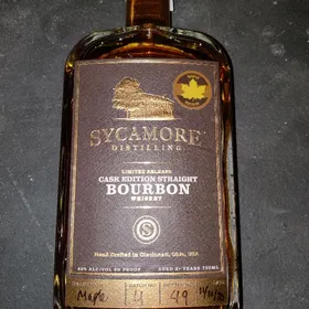 Sycamore Distilling Maple Cask Edition Straight Bourbon