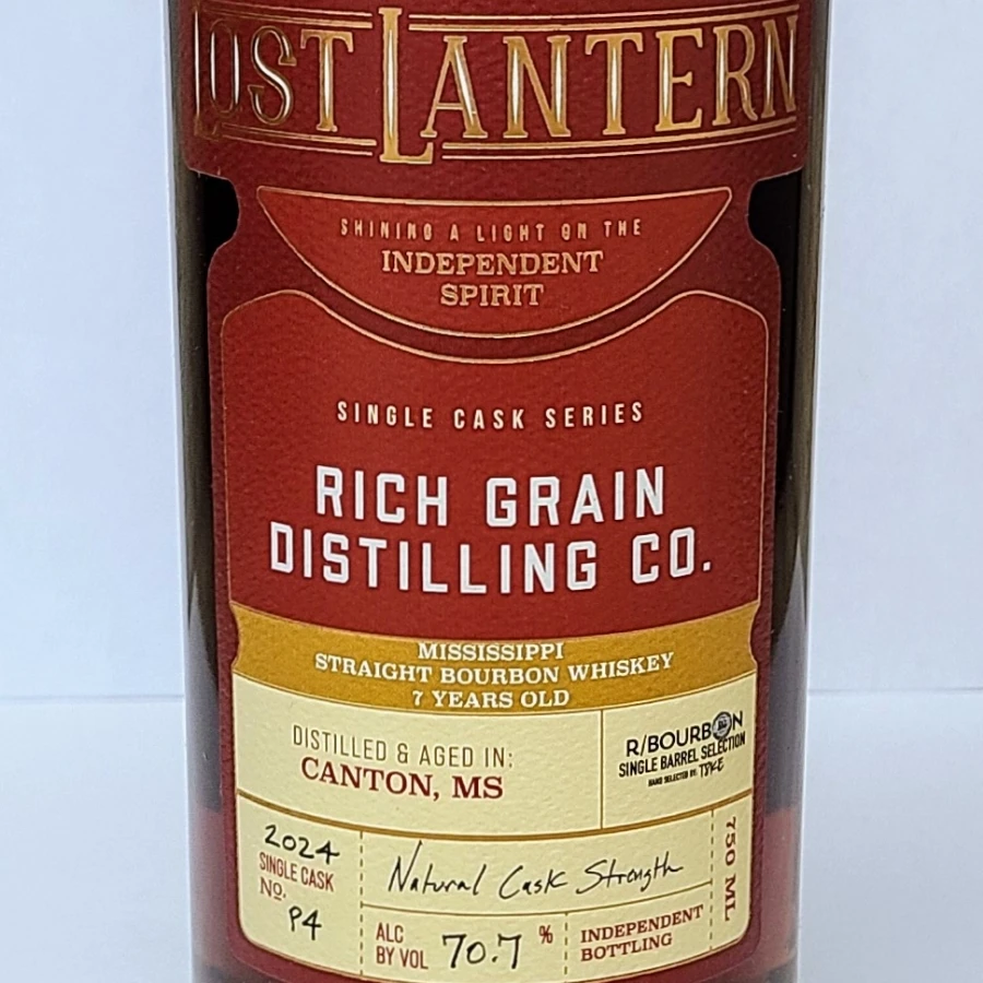 Lost Lantern - Rich Grain Distilling- Mississippi Straight Bourbon - r/Bourbon Single Barrel by T8KE