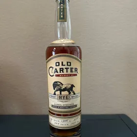 Old Carter Straight Rye Whiskey