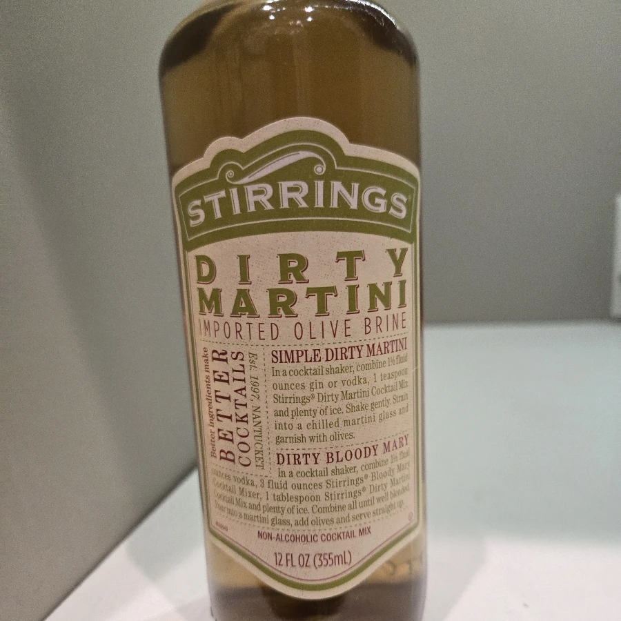 stirrings dirty martini olive brine