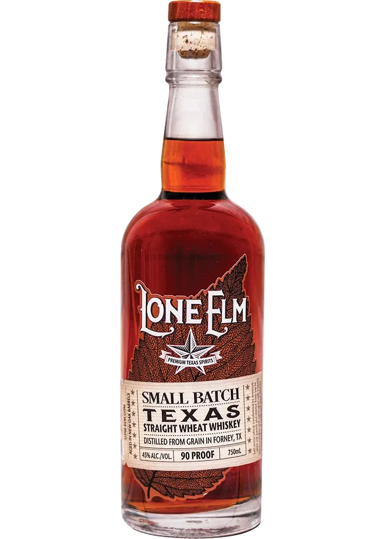 Lone Elm Texas Wheat Whiskey (Old Label)
