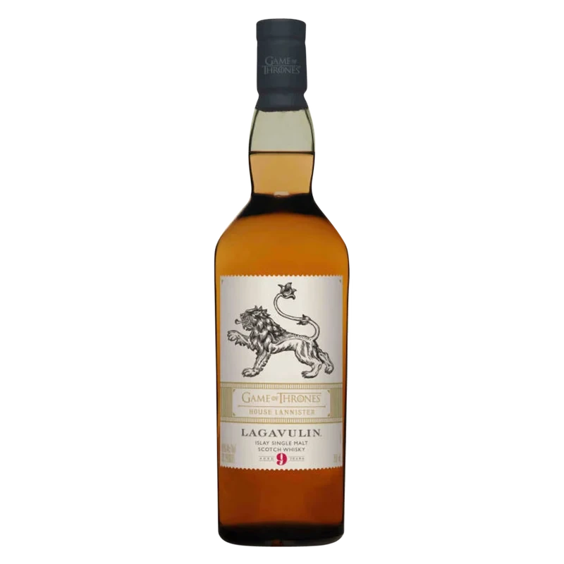 The Game of Thrones House Lannister Lagavulin Aged 9 Years Islay Single Malt Scotch Whisky, 750 mL