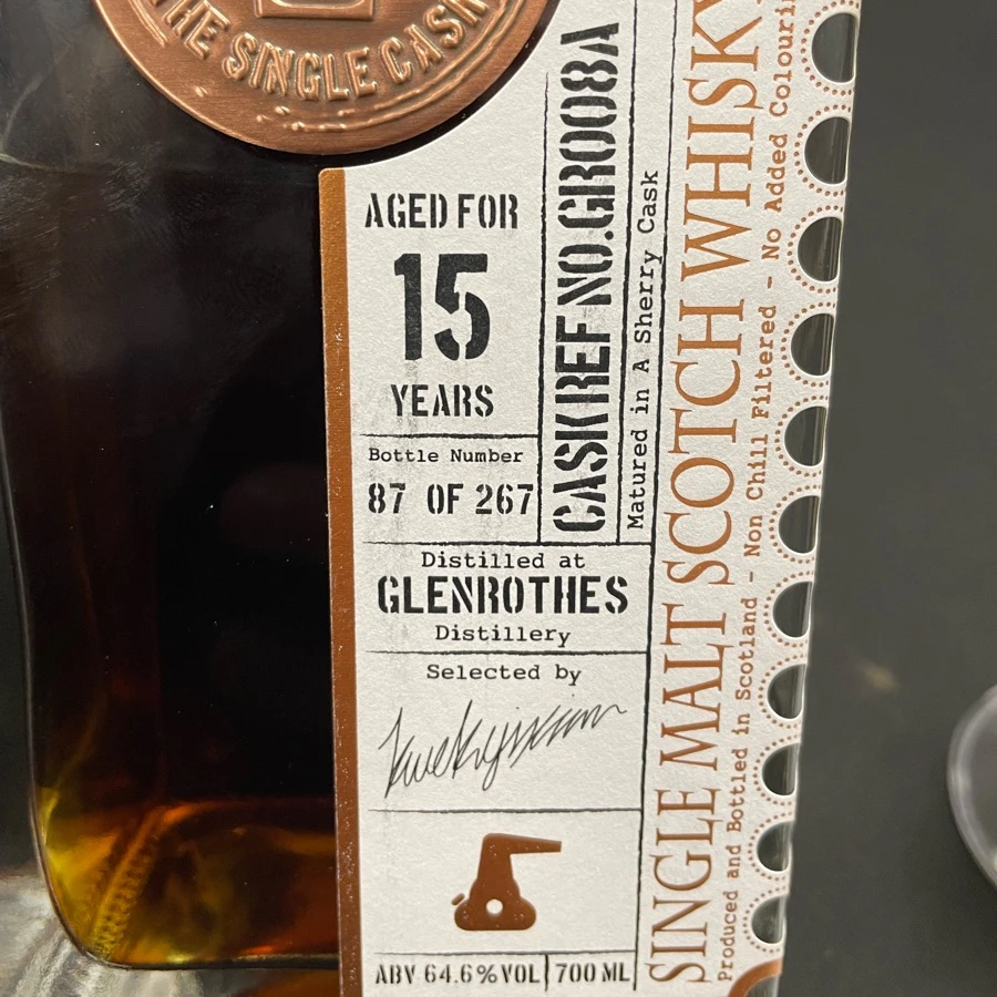 Glenrothes 15Y 64,6% The Single Cask
