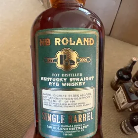 MB Roland Single Barrel Pot Distilled Kentucky Straight Rye Whiskey