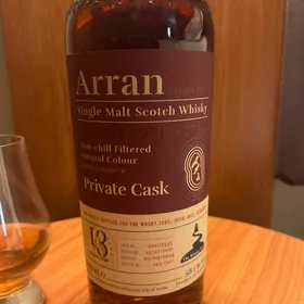 Arran Single malt scotch whisky private cask 13 years old