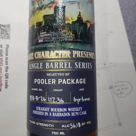 Rare Character Presents Single Barrel Series finished in Barbados Rum Cask selected by Pooler Packer, Georgia