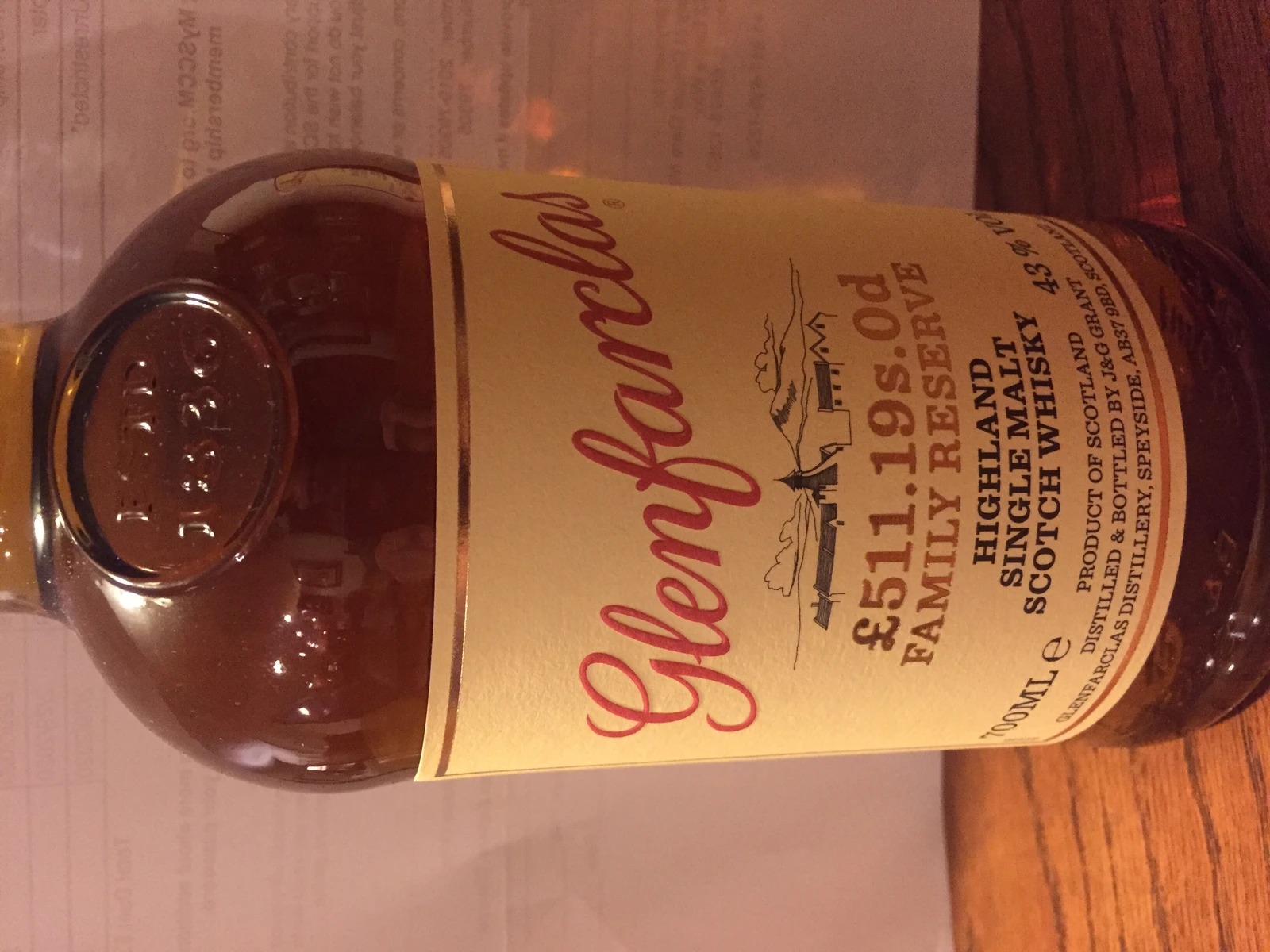 Glenfarclas L511.19s.0d family reserve