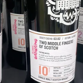 Two Middle Fingers of Scotch 63.82 (SMWS)