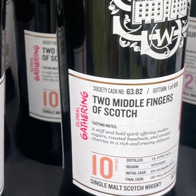 Two Middle Fingers of Scotch 63.82 (SMWS)
