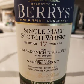 Caperdonich 1995 17 Year Single Cask 95077 (Berry Bros. & Rudd)