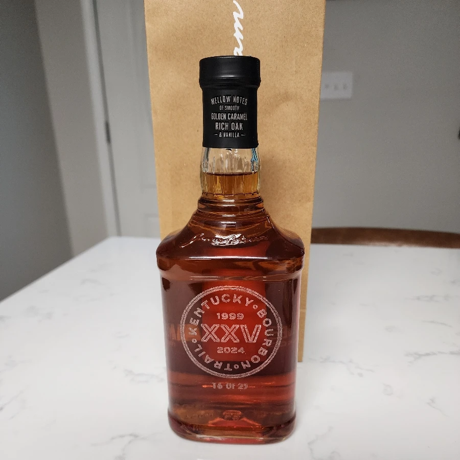 Jim Beam Black XXV Kentucky Bourbon Trail (only 25 bottles etched)