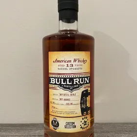 Bull Run American Whiskey Aged 13 Years Barrel Strength - Custom Selection (Mash and Journey Whiskey Club)