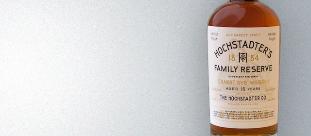 Hochstadter's Family Reserve Straight Rye Whiskey