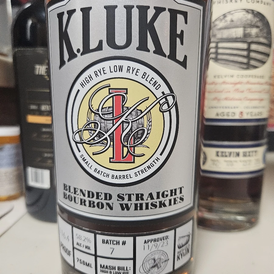 K. Luke blended bourbon batch #7