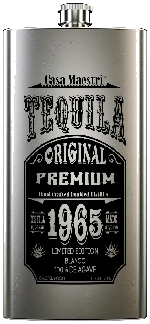 Casa Maestri Flask Blanco Tequila