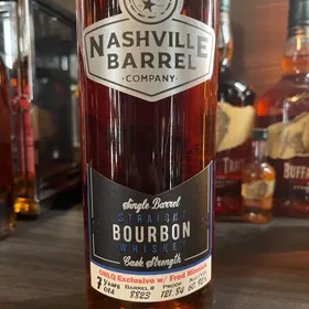 Nashville barrel company, single barrel, straight bourbon, whiskey cast strength barrel #8823