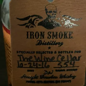 Iron Smoke Single Barrel (The Wine Cellar)