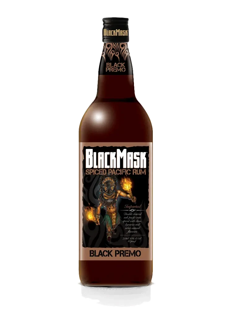 Black Mask Pacific Island Spiced Rum Black Premo