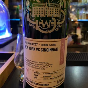 The Scotch Malt Whisky Society New York vs Cincinnati 82.27