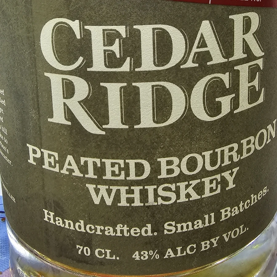 Cedar Ridge Peated Bourbon Wiskey
