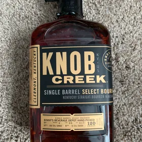 Knob Creek Single Barrel Select (Binny's Handpick) E-6-17 15 Year Old