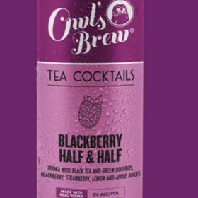 Owl's Brew Tea Cocktails Blackberry Half & Half