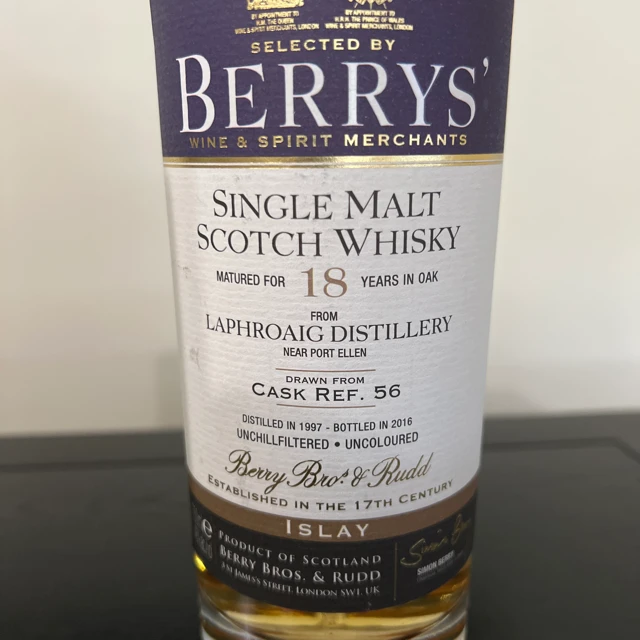 Laphroaig 1997 18 Year Cask 56 (Berry Bros. & Rudd)