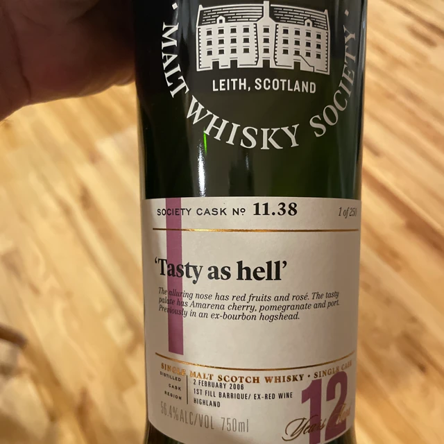 Tasty as Hell- Scotch Malt Whiskey Society 11.38
