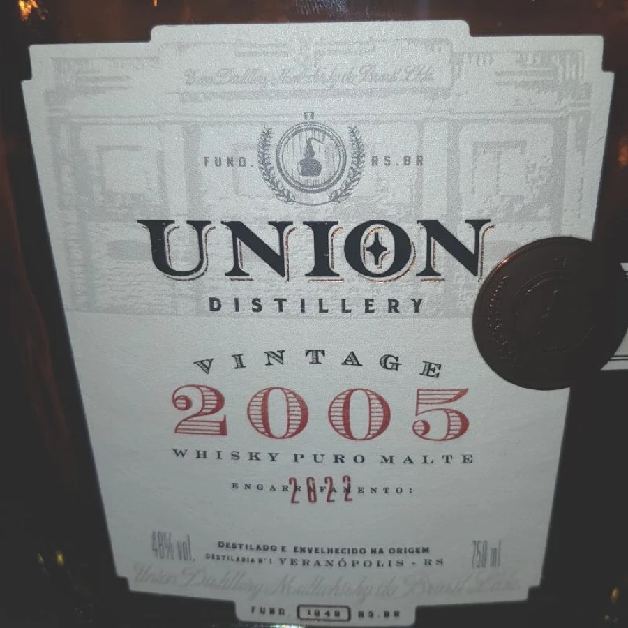 Union Pure Malt Whisky Vintage – 2005