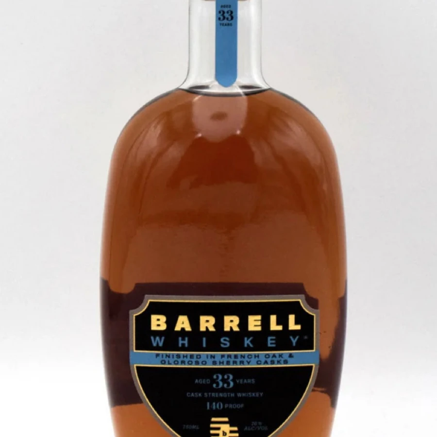 Barrell Craft Spirits 33 Year Old Cask Strength Whiskey finished in French Oak and Oloroso Sherry Casks