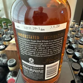 Balcones Mirador, Texas, single malt whisky - MIR20-1 - 3/9/20