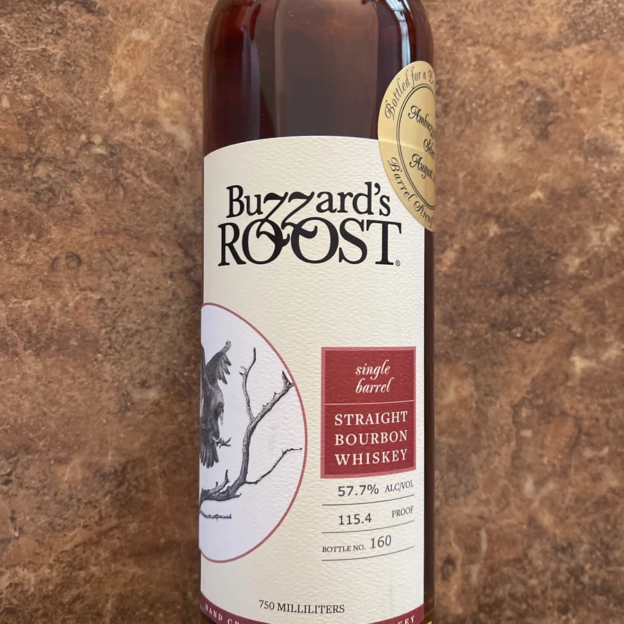 Buzzard's Roost Single Barrel Straight Bourbon Whiskey - Ambuzzador's Select August 2024