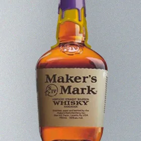 Maker's Mark Los Angeles Lakers Purple And Gold Wax Limited Edition